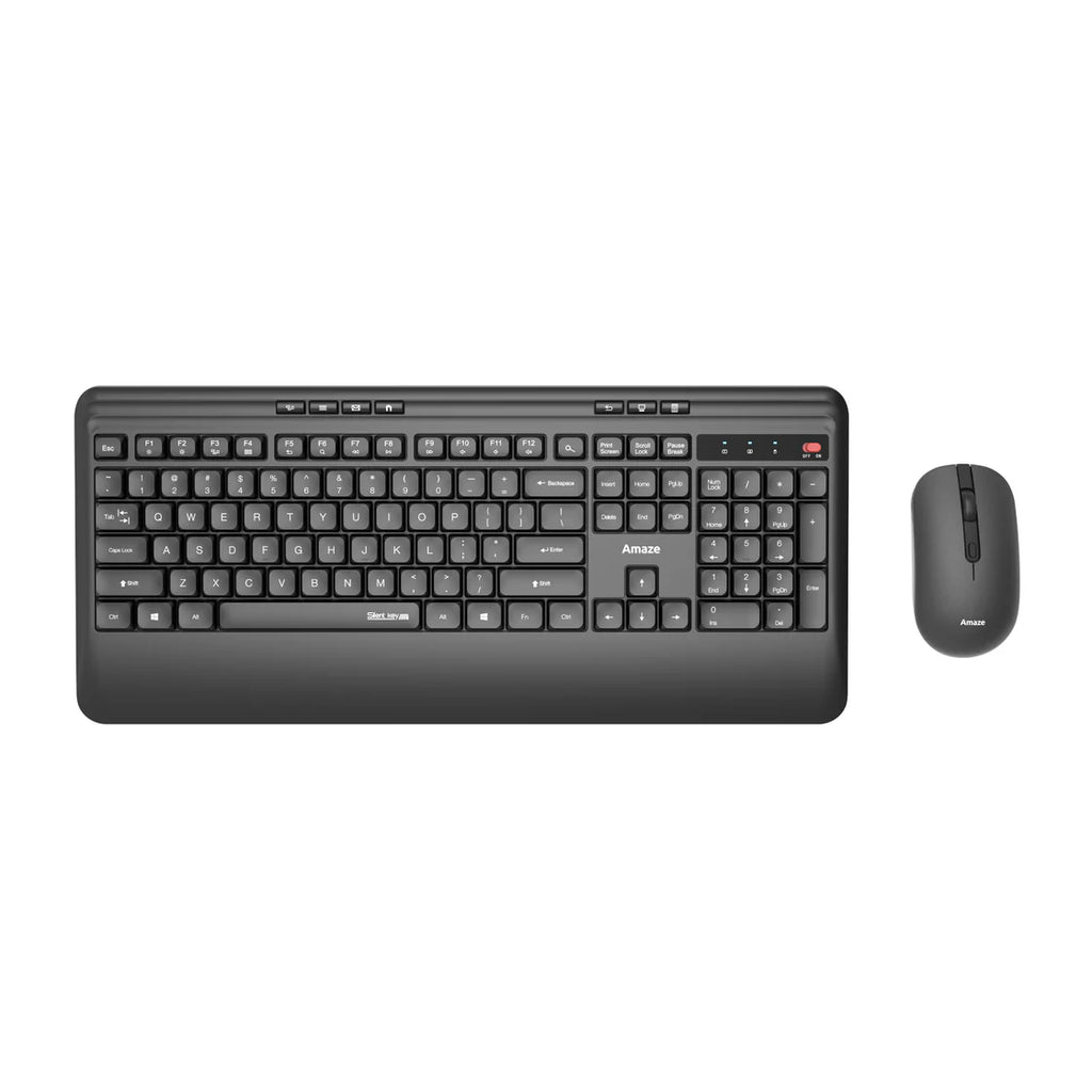 Amaze Probus Palm Comfort Silent Wireless Keyboard and Mouse Combo A744