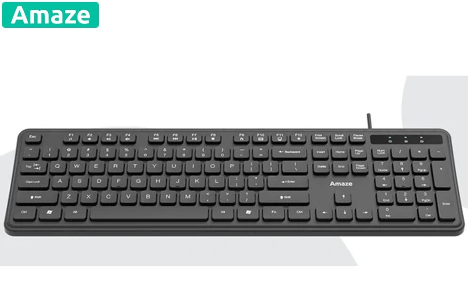 Amaze Probus Super Silent Chocolate Keys Wired Keyboard | A734
