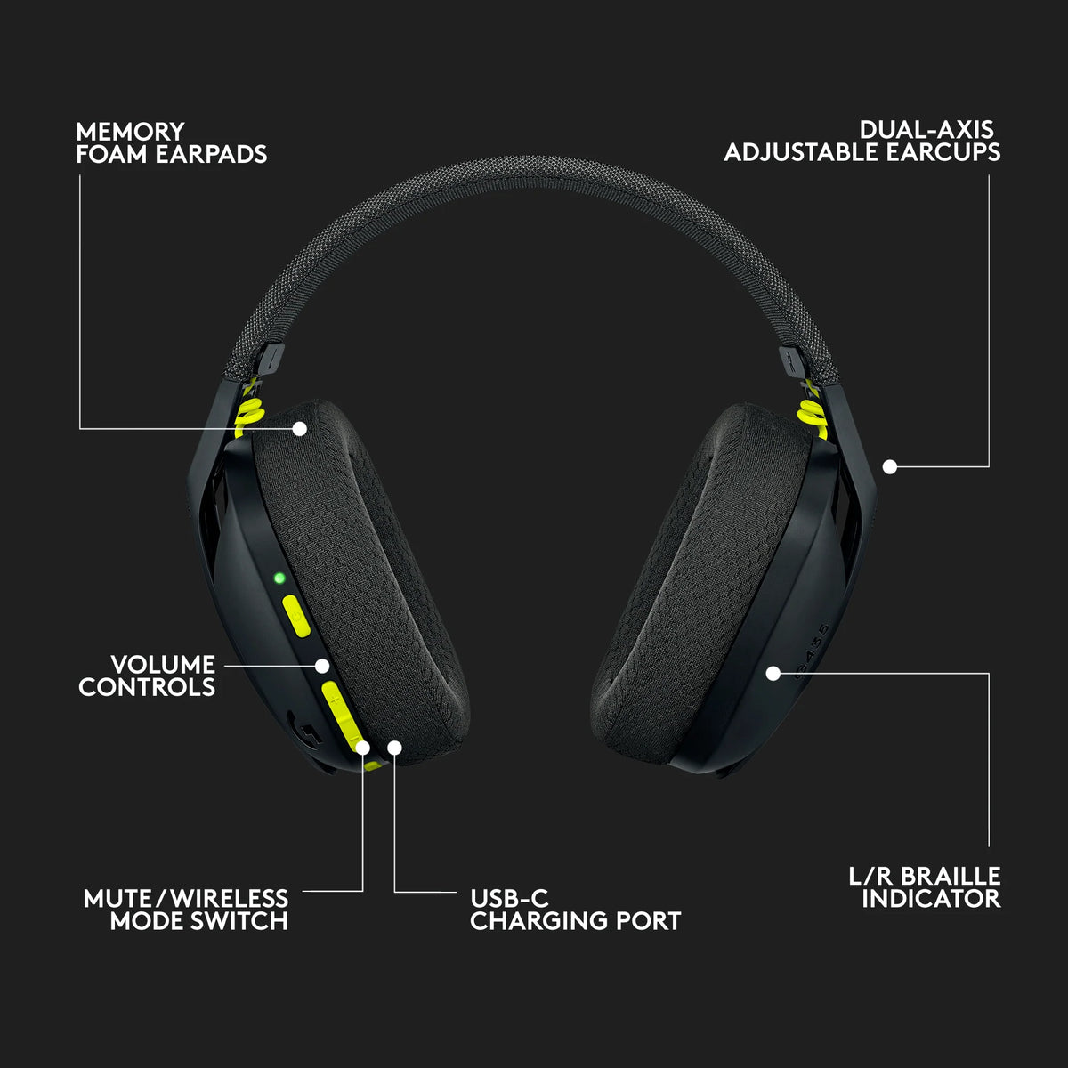 Logitech G435 LIGHTSPEED Wireless Gaming Headset